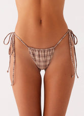 Soffa Bikini Bottom - Brown Check